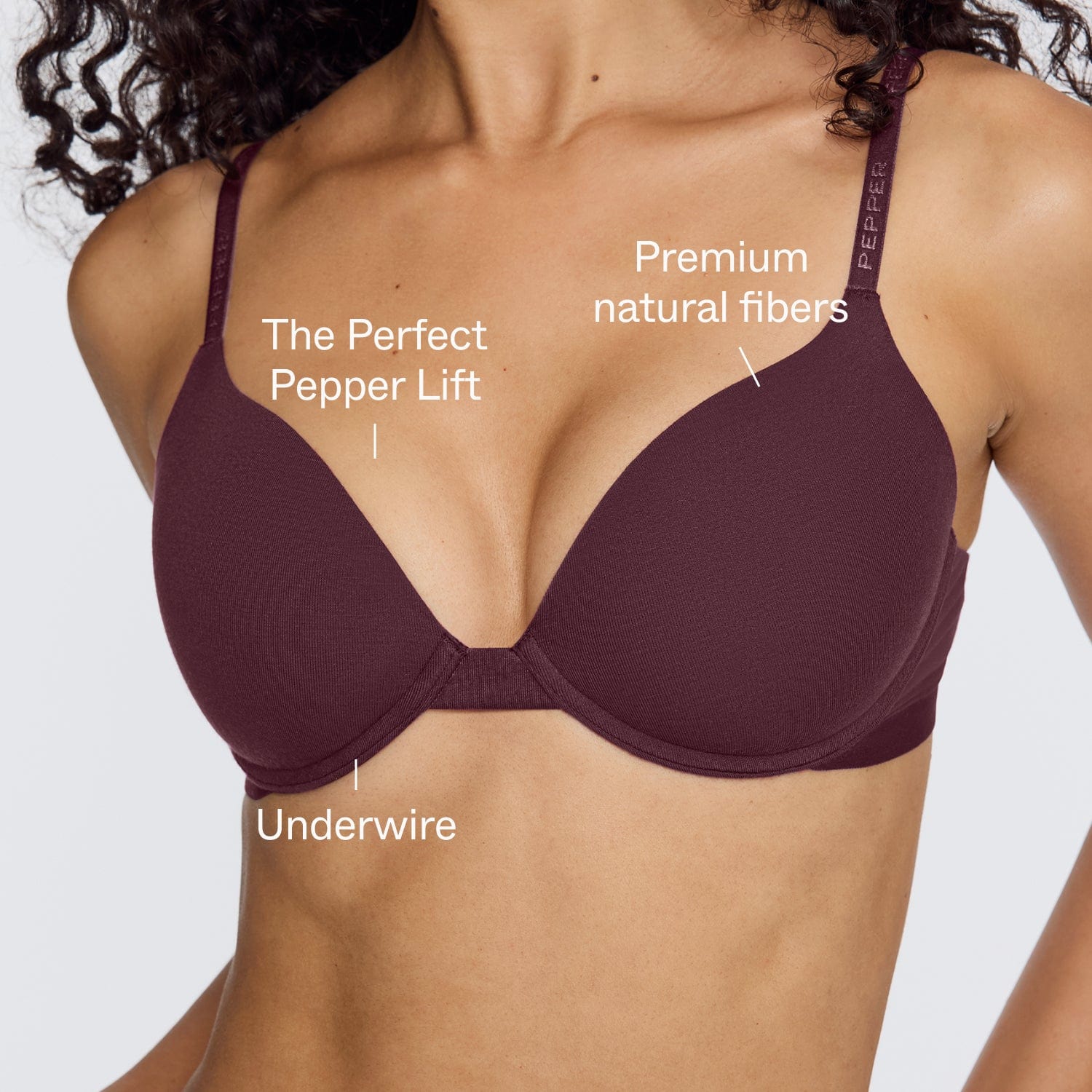 Supima® Cotton Lift Up Bra Fig - Image 3
