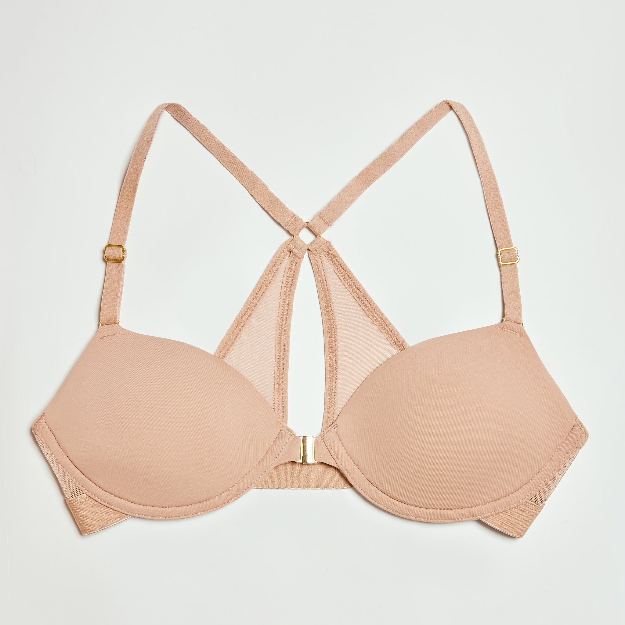 Demi Racerback T-Shirt Bra Buff - Image 9
