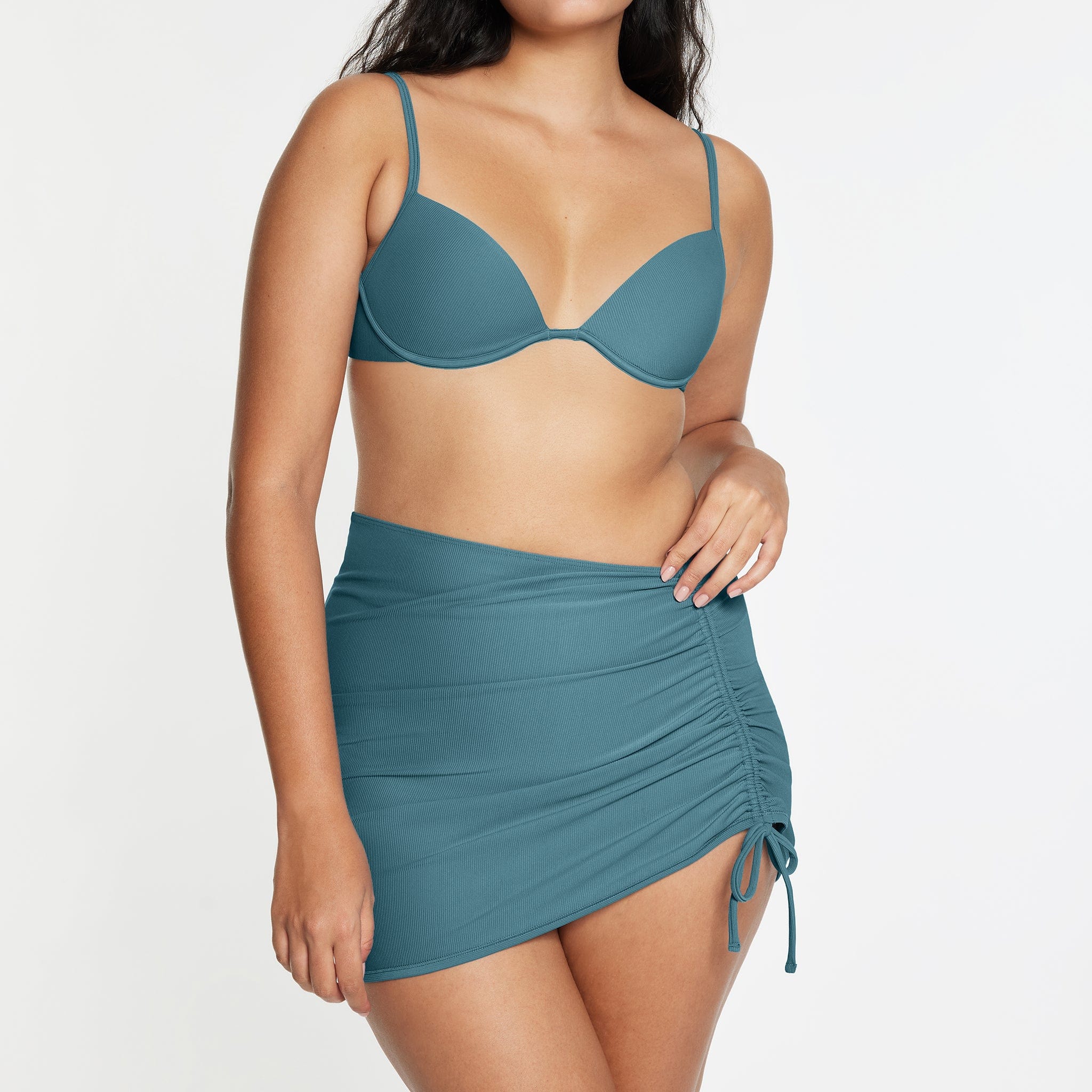 Scoop Underwire Bikini Top Ribbed Isle - Image 8