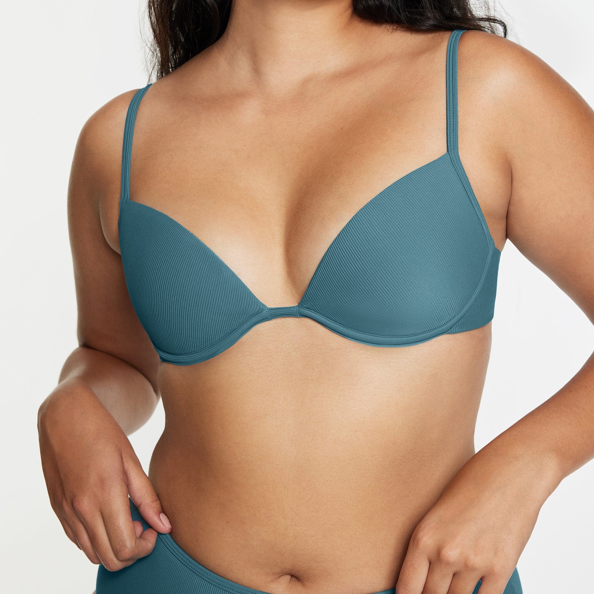 Scoop Underwire Bikini Top Ribbed Isle - Image 4